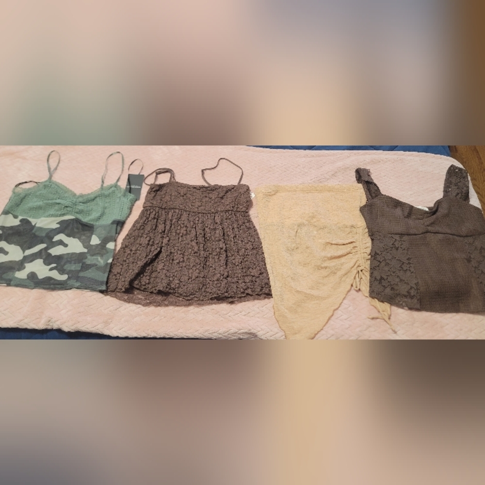 Lace Camisole and Skirt Set